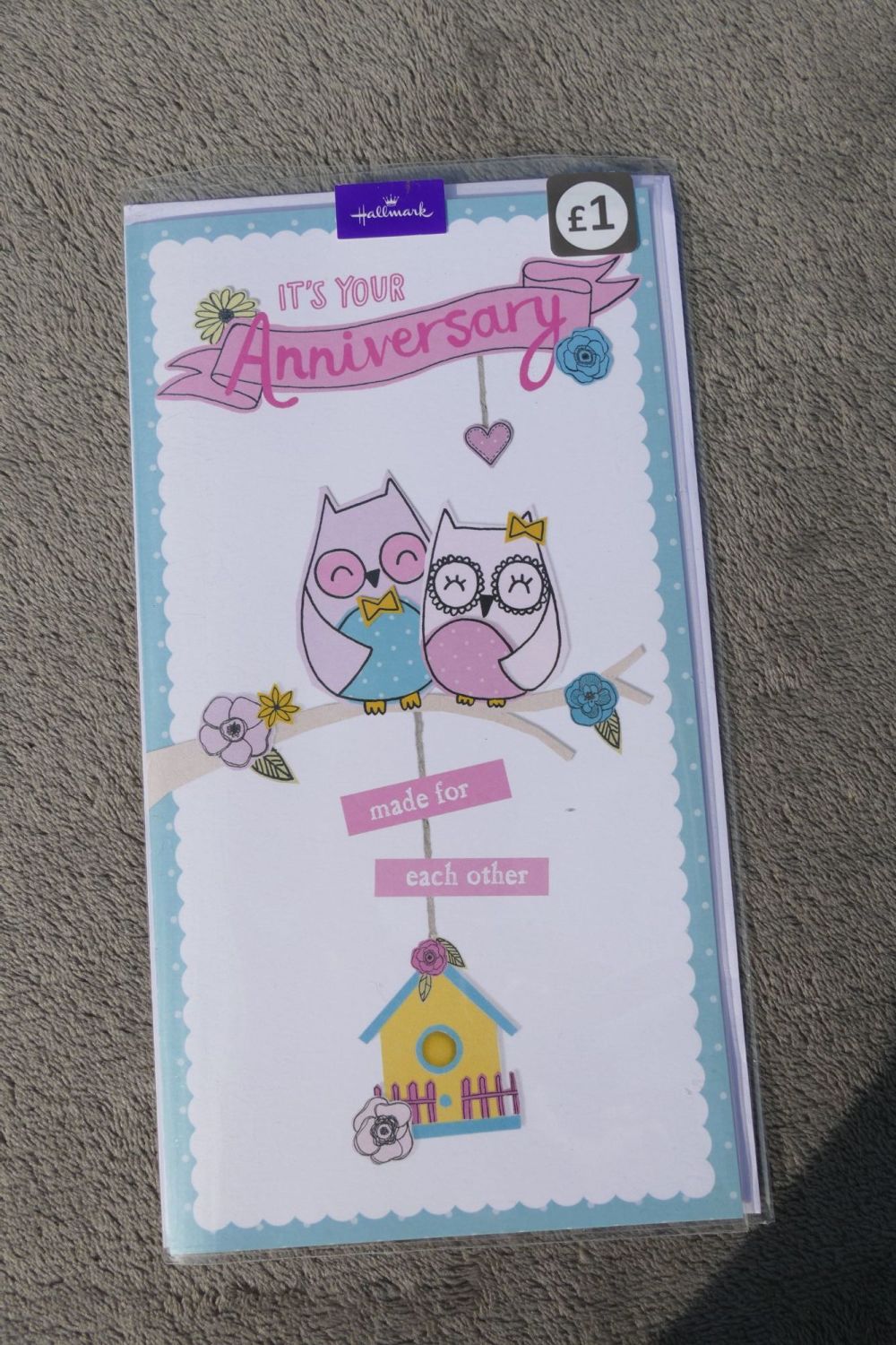 Anniversary Card - Owl