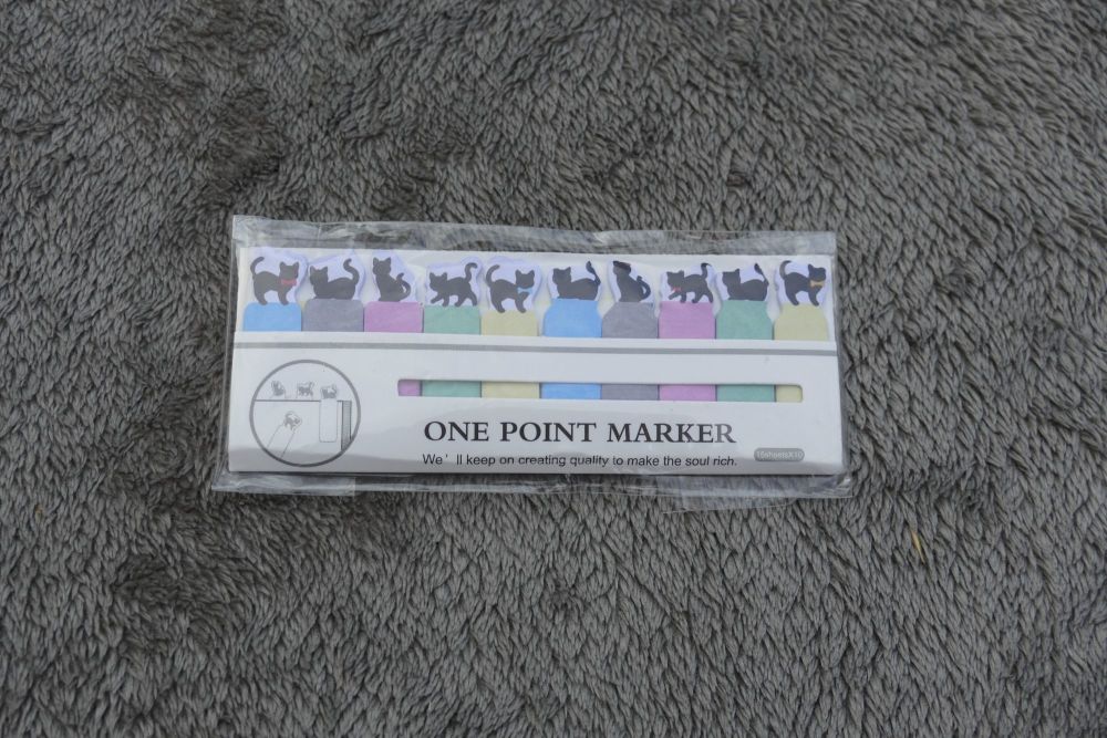 Black Cats One Point Markers