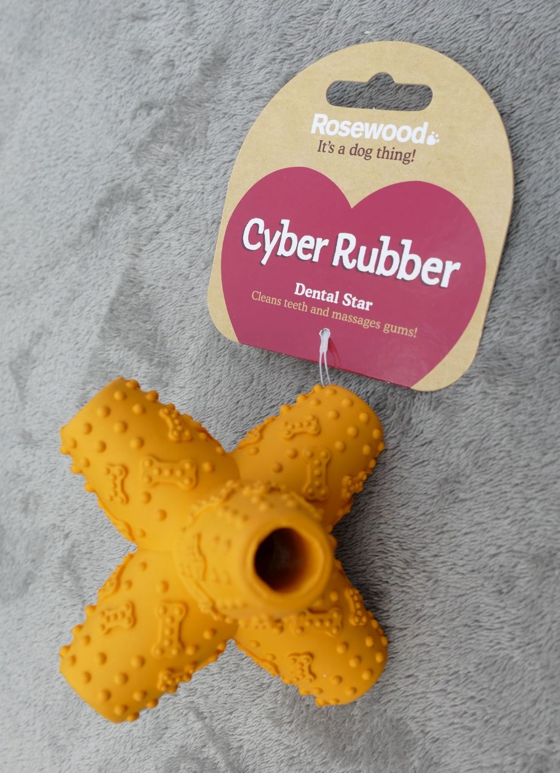 Rosewood Cyber Rubber Dental Star - Orange