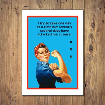 Take One Day At A Time Any Occasion Card