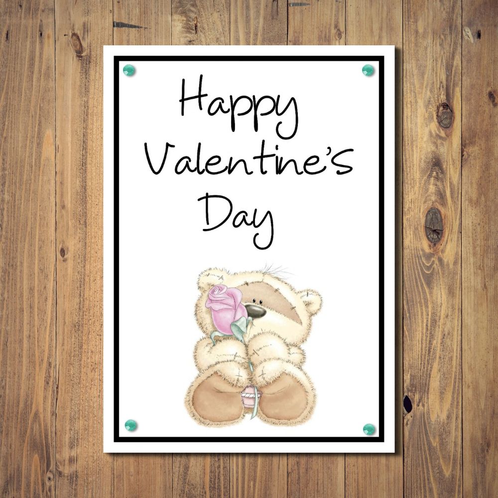 Fizzy Moon Rosebud Valentine's Day Card