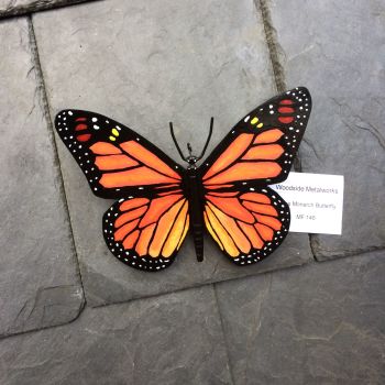 Large steel monarch butterfly