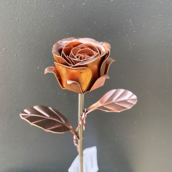 Copper rose flower WM1121