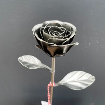 Steel rose anniversary gift WM967