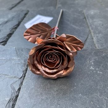 Copper rose flower WM1050