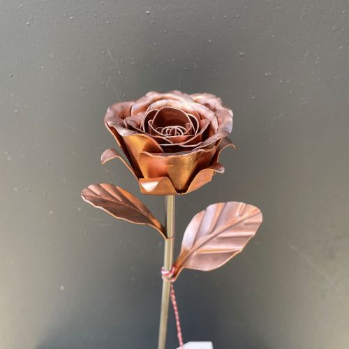 Copper rose flower