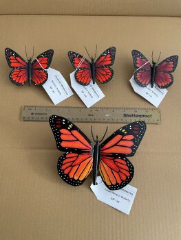 Steel monarch butterfly MF143