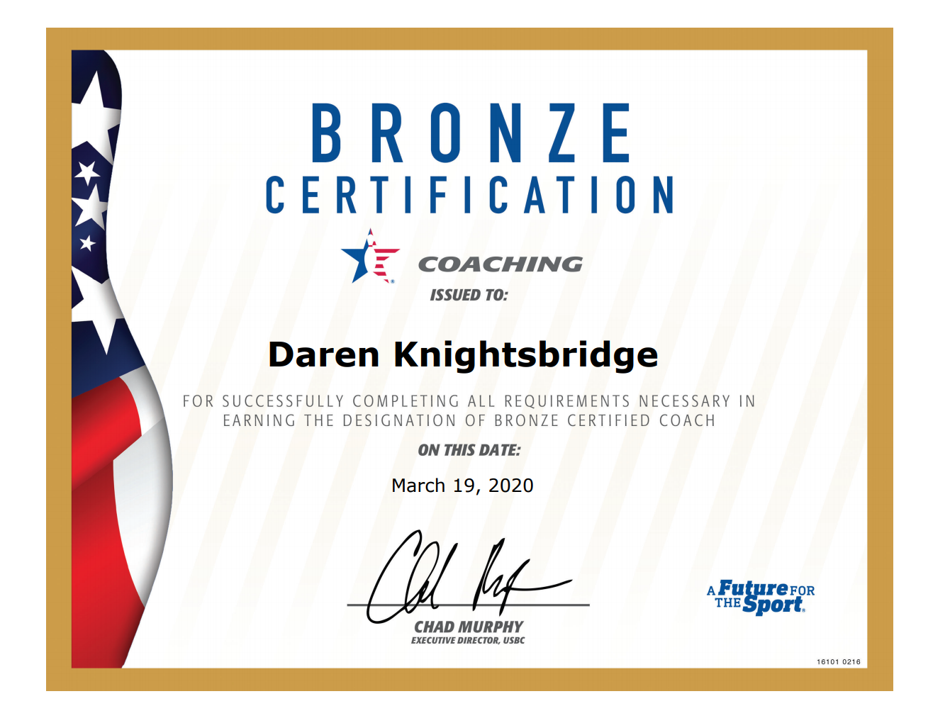 USBC Bronze Certificate