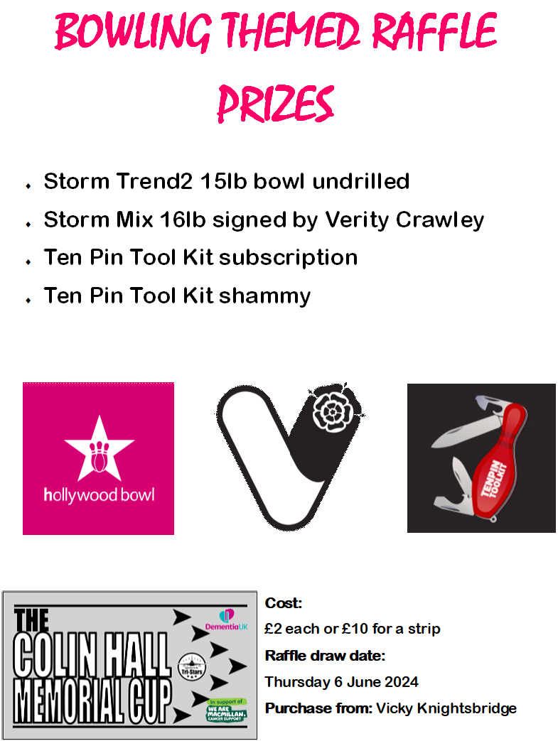 Bowling raffle prizes