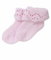 Handmade Pure Cotton Baby Socks - Pink