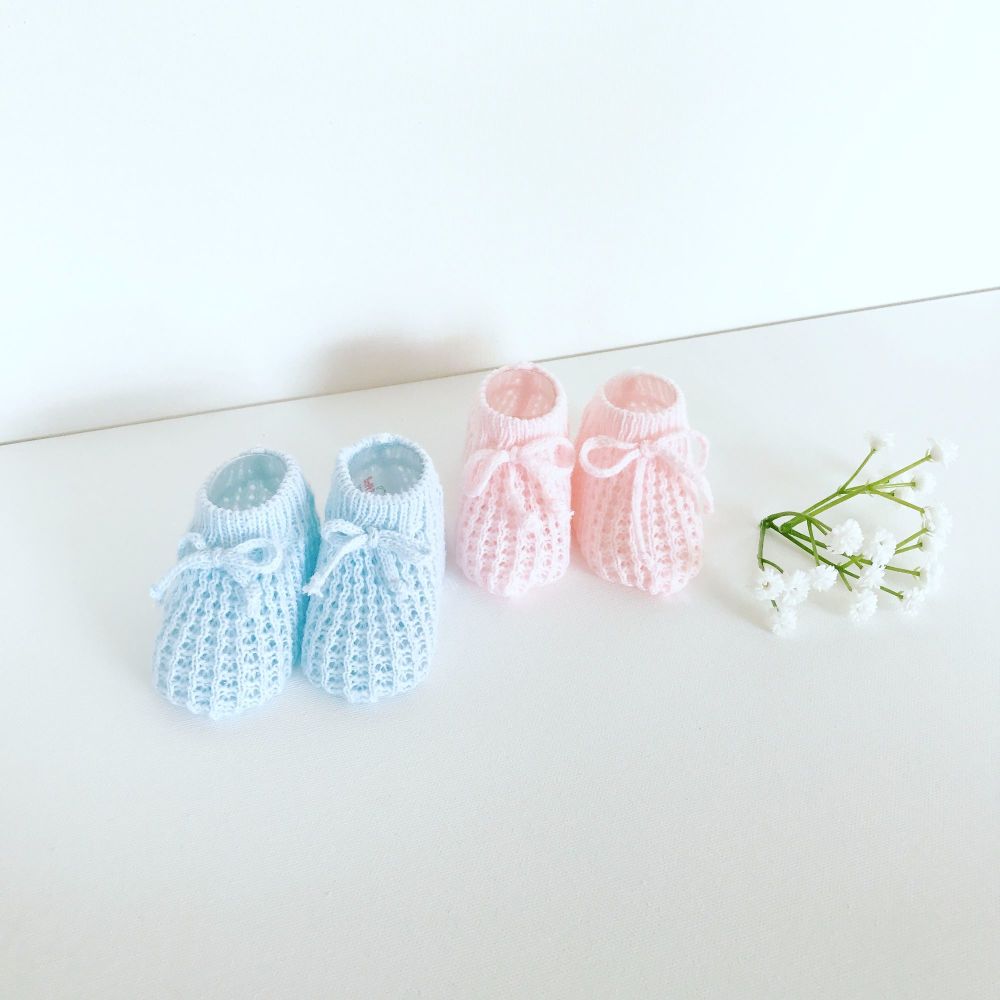 Knitted Cotton Booties