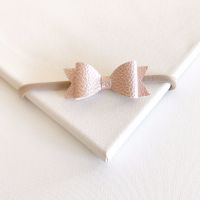 Pink Frost Bow Headband