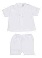 Riley Knitted Shorts & Top Set - White