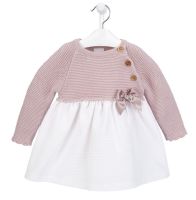 Evelyn Knitted Top Dress - Rose