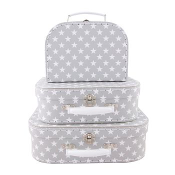 Sass & Belle Set of 3 Nordic Star Suitcases