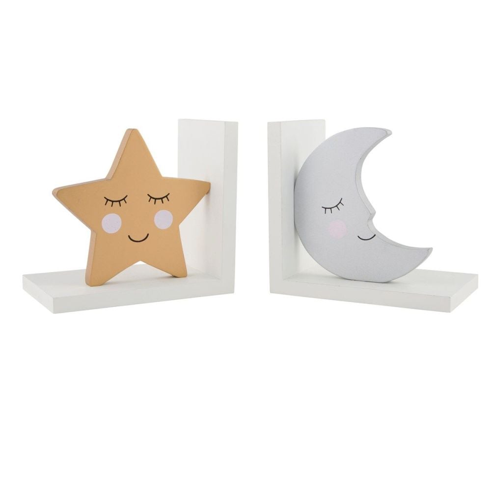 Moon & Star Bookends