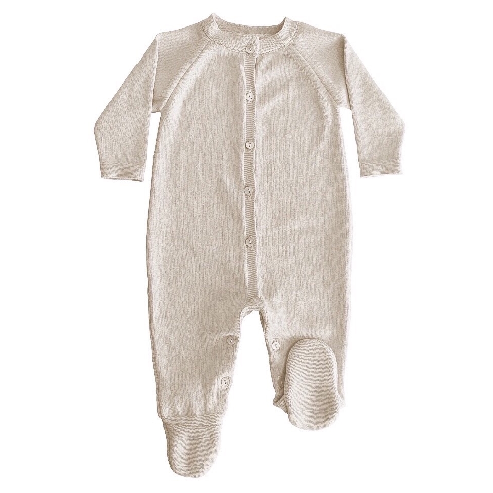 Blair Knitted Baby Grow - Beige