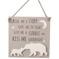 Kiss Me Goodnight Wooden Plaque