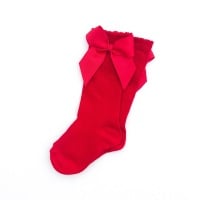 Carlomagno Knee High Socks With Bow - Red