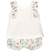 Nova Floral Bow Back Top & Bloomers