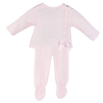Elodie Knitted Jumper & Pants Set - Pink