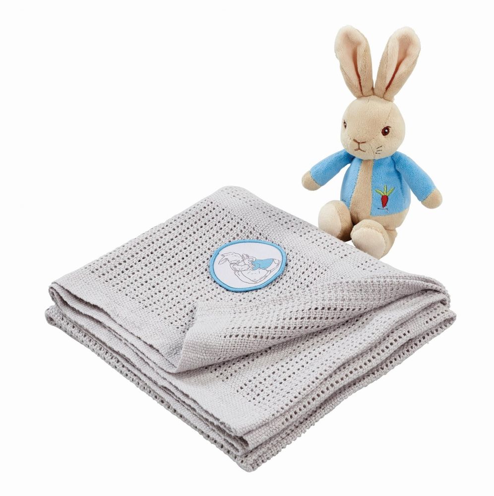 Peter Rabbit Soft Toy & Blanket Gift Set