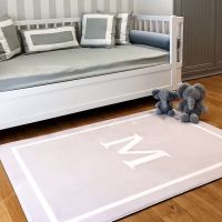 NEW Personalised Play Carpet - Grey & White