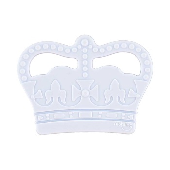 Crown Silicone Teething Toy – Blue