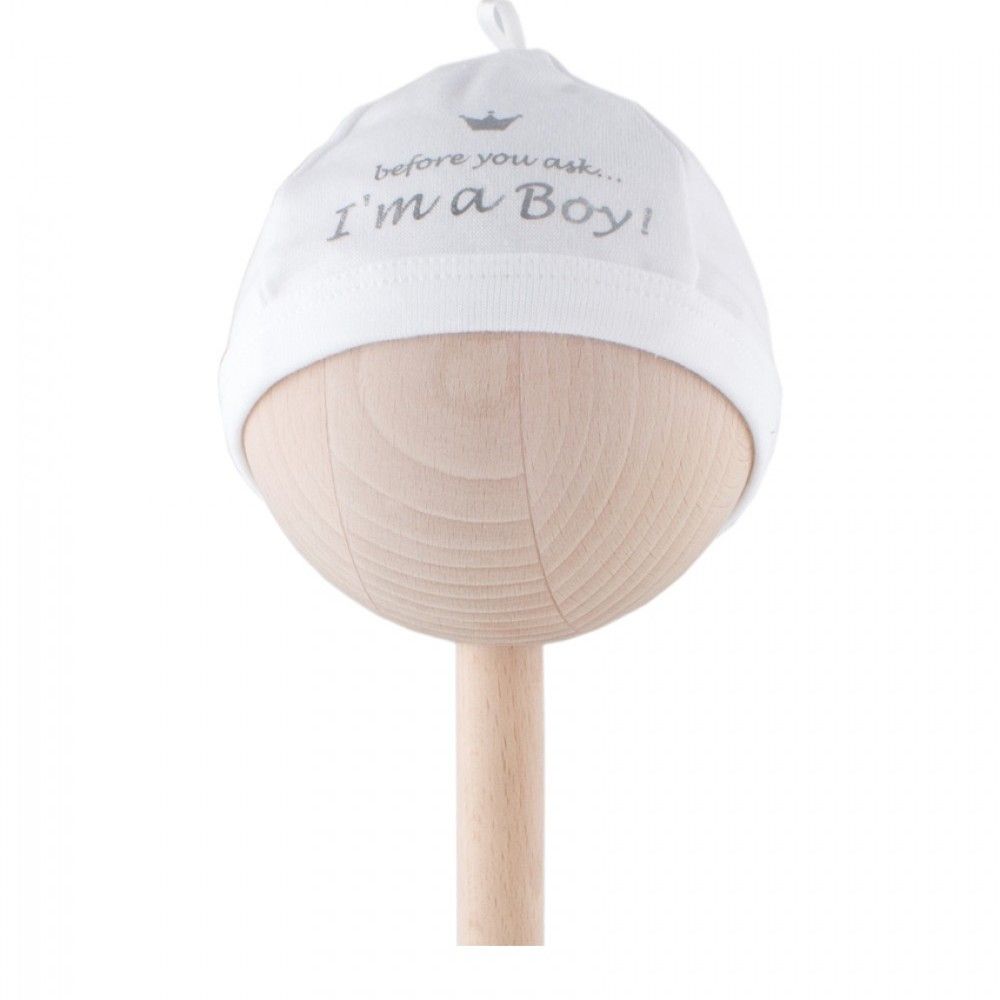 BAM BAM Baby "I'm A Boy" Beanie Hat