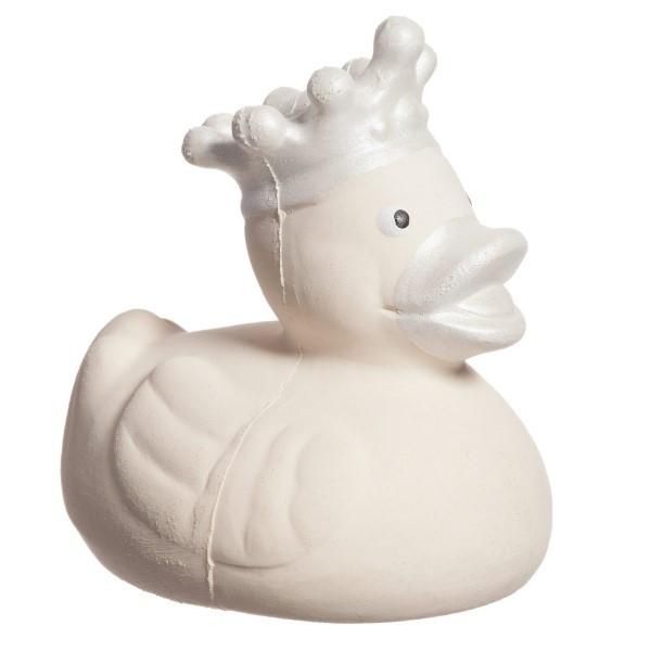 BAM BAM Baby Ivory Rubber Duck Bath Toy (10cm)