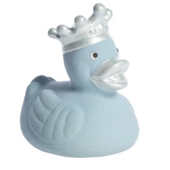 BAM BAM Baby Blue Rubber Duck Bath Toy (10cm)