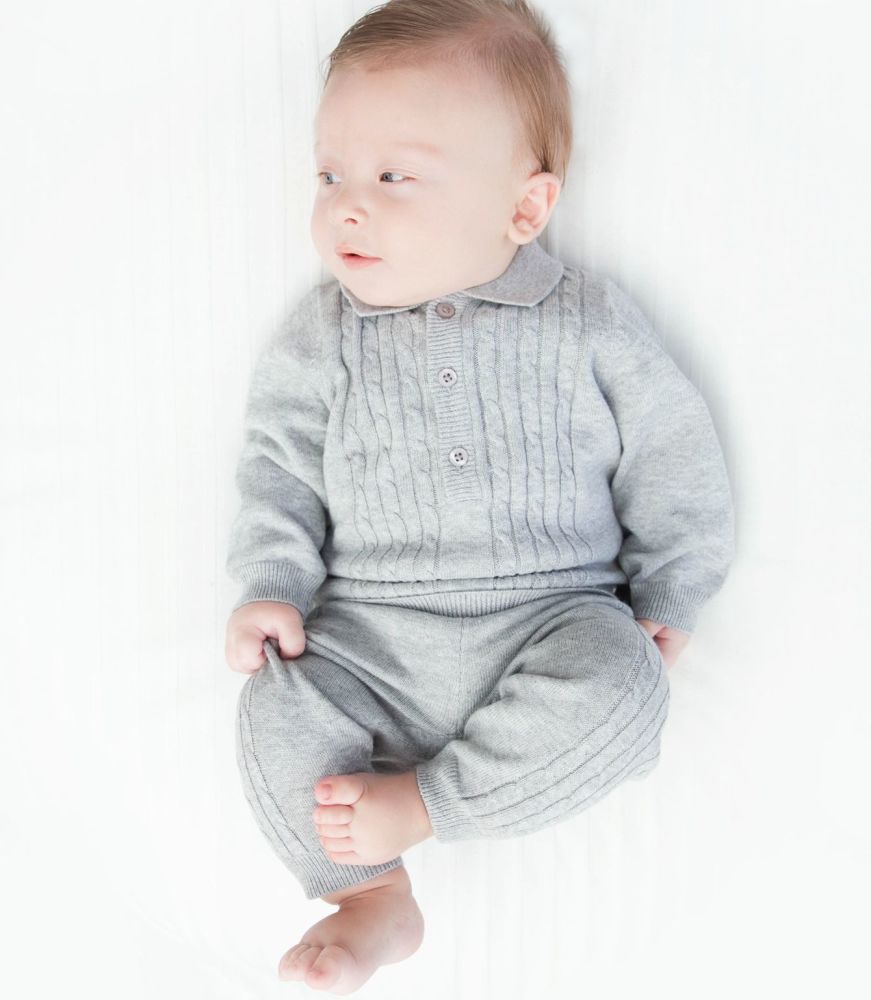 knitted tracksuit baby