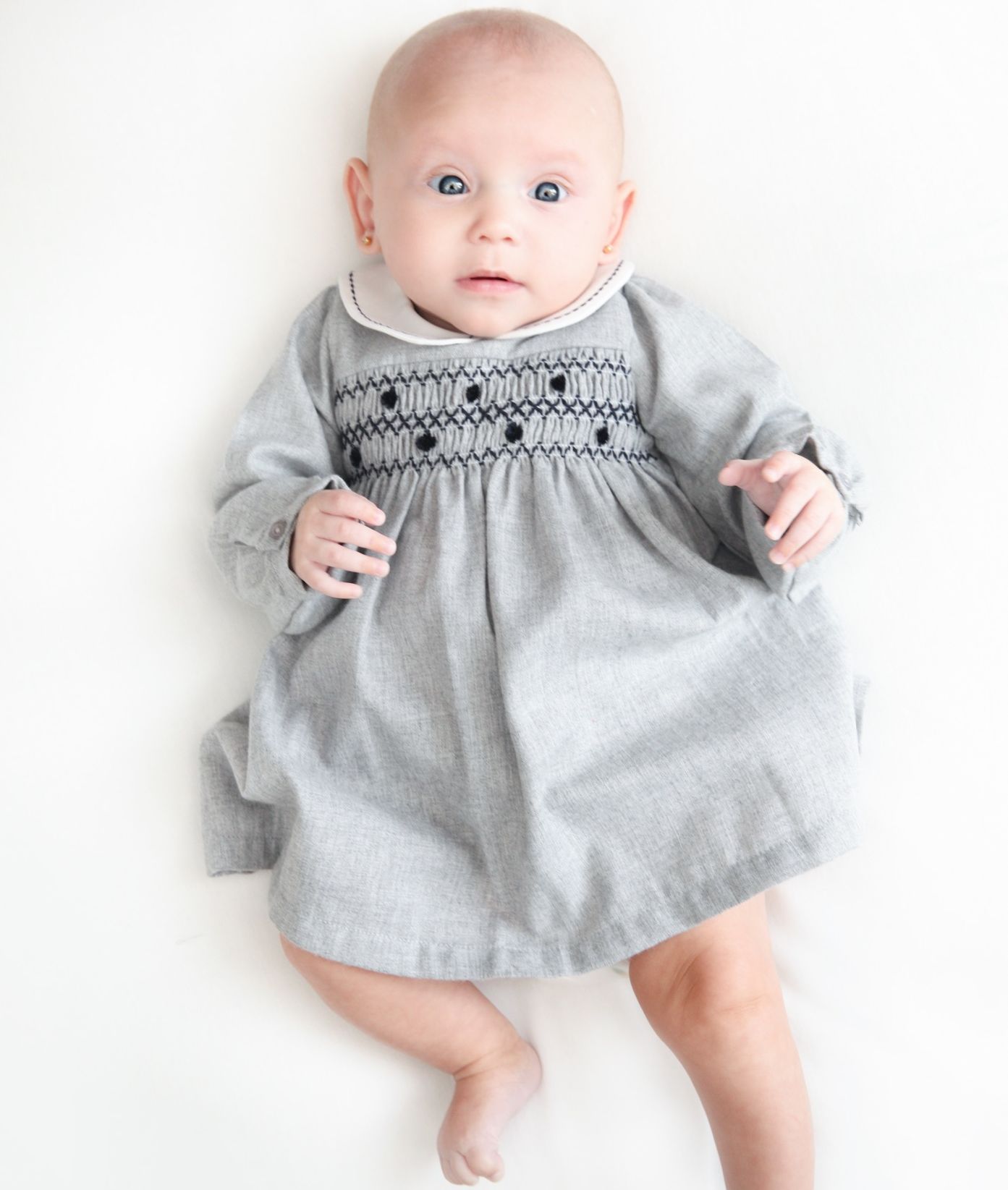 Gray hot sale infant dress