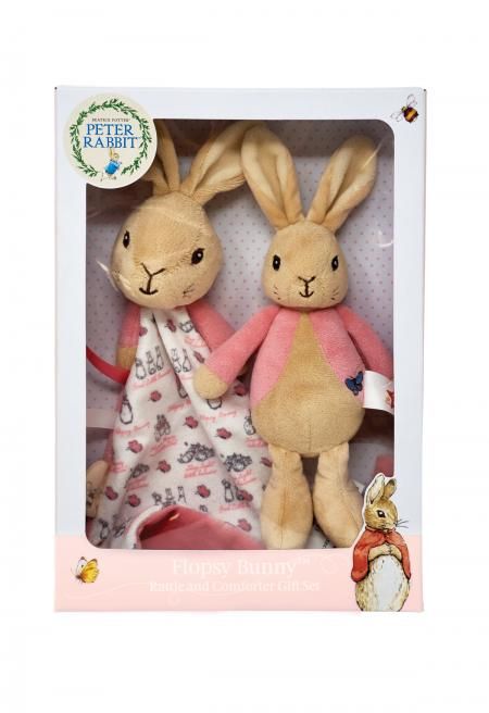 Flopsy Bunny Rattle & Comforter Gift Set