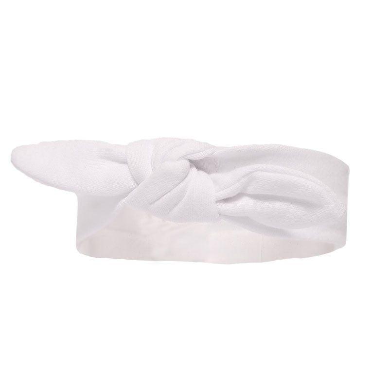 Cotton Knot Headband - White