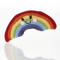 Fair Trade Crochet Cotton Rainbow Rattle
