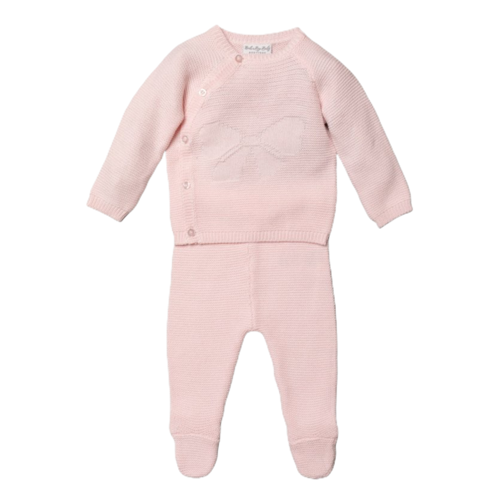 Sophia Knitted Jumper & Pants Set - Pink