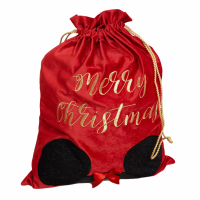 Luxury Red Velvet Disney Christmas Gift Sack - Minnie