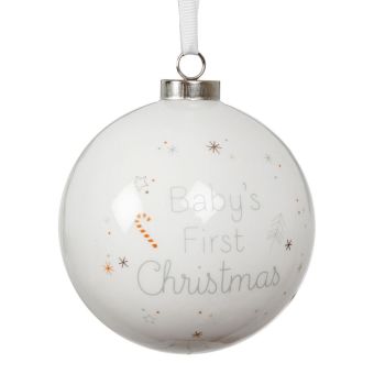 Baby's First Christmas Ceramic Bauble