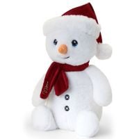 Keel Eco Festive Snowman With Scarf Plush Toy 20cm