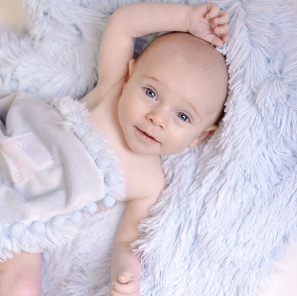 Bizzi Growin Koochicoo Fluffy Baby Blanket - Blue