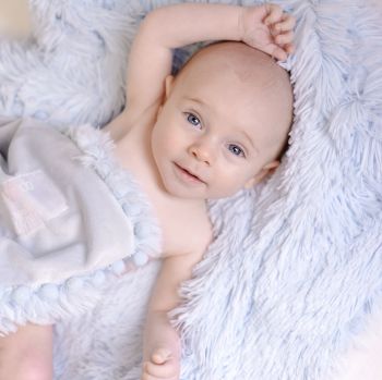 Bizzi Growin Koochicoo Fluffy Baby Blanket - Blue