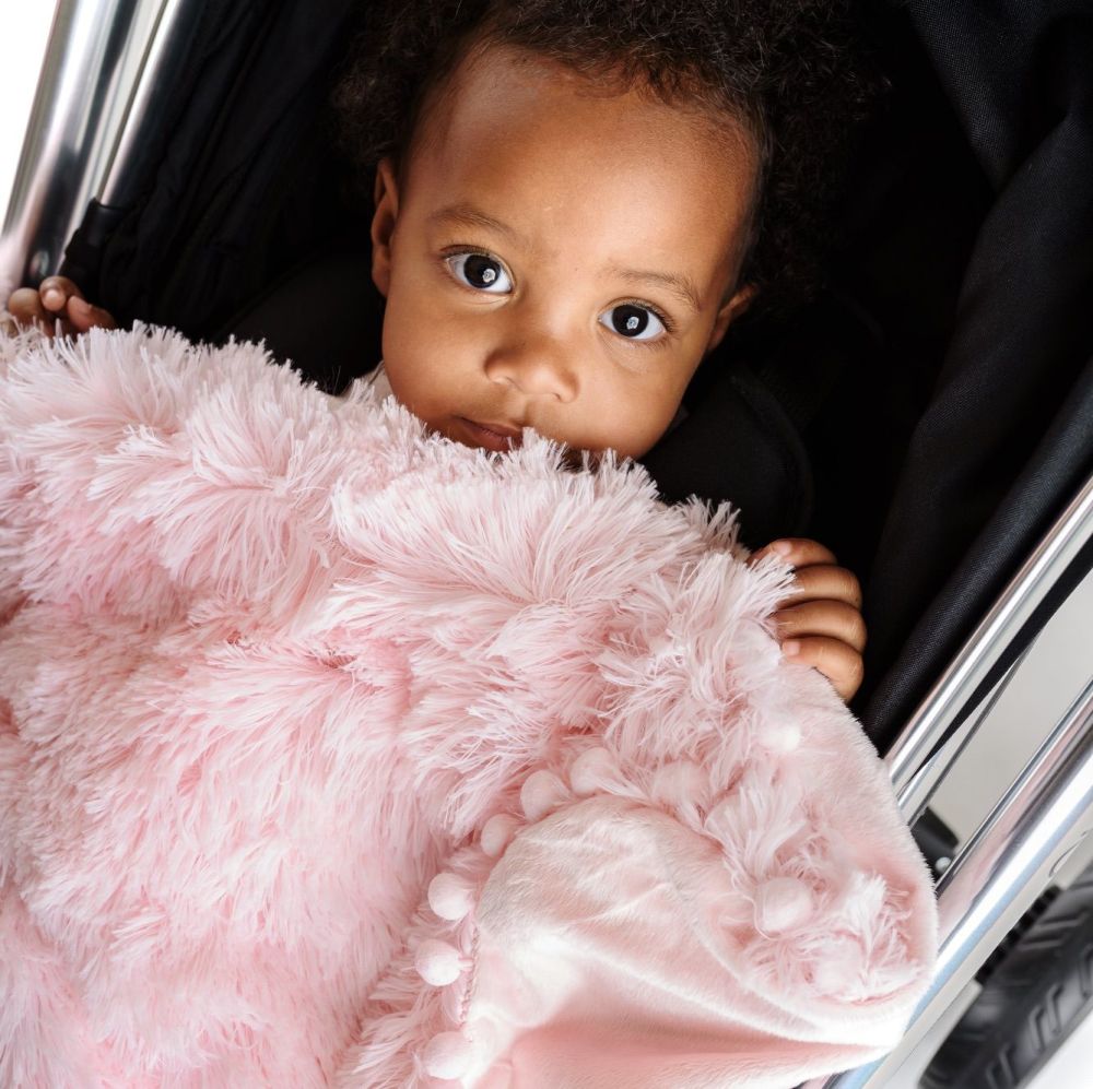 Bizzi Growin Koochicoo Fluffy Baby Blanket - Pink
