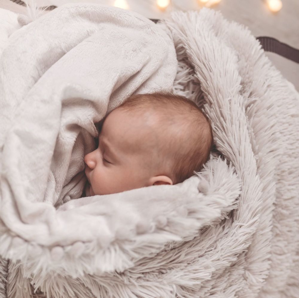 Bizzi Growin Koochicoo Fluffy Baby Blanket - Grey