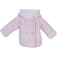 Cable Knit Jacket - Pink