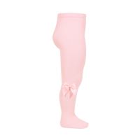 Condor Cotton Tights With Bow - Pink
