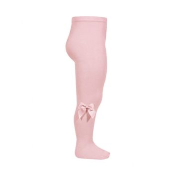 Condor Cotton Tights With Bow - Rose