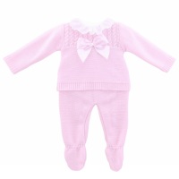 Emmie Knitted Jumper & Pants - Pink