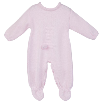 Little Bunny Knitted Onesie - Pink