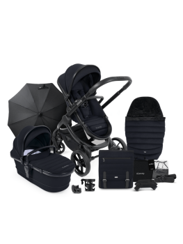 iCandy Peach 7 Pushchair And Carrycot Complete Bundle - Black Edition